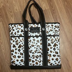Scout leopard pocket rocket tote